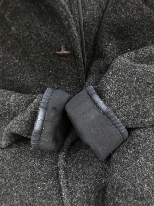 DANTON（ダントン）DANTON (ダントン) ウールモッサ丸襟コート ブラック サイズ:36の古着・服飾アイテム