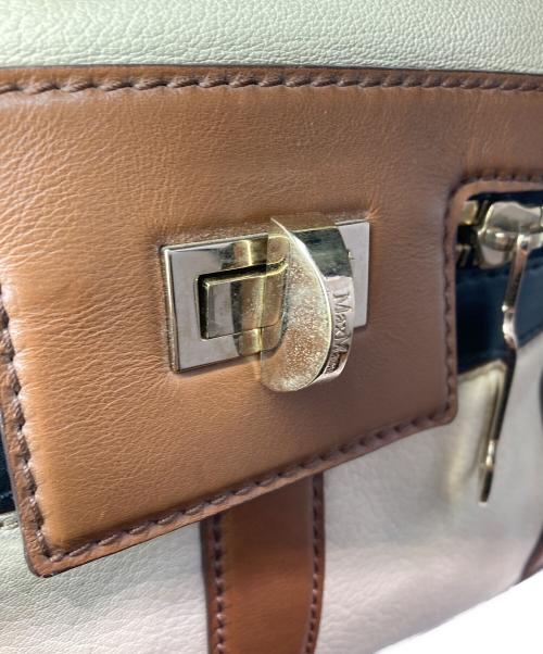 MaxMara（マックスマーラ）MaxMara (マックスマーラ) マルゴーハンドバッグ ベージュの古着・服飾アイテム