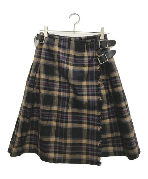 O'NEIL OF DUBLIN（オニールオブダブリン）O'NEIL OF DUBLIN (オニールオブダブリン) ウールラップスカート マルチカラー サイズ:F 38の古着・服飾アイテム