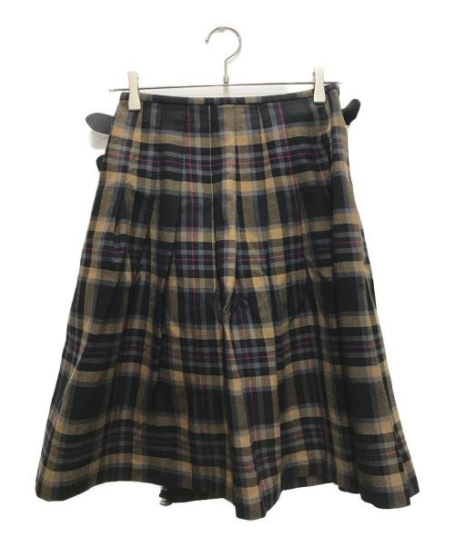 O'NEIL OF DUBLIN（オニールオブダブリン）O'NEIL OF DUBLIN (オニールオブダブリン) ウールラップスカート マルチカラー サイズ:F 38の古着・服飾アイテム