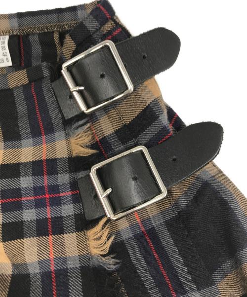 O'NEIL OF DUBLIN（オニールオブダブリン）O'NEIL OF DUBLIN (オニールオブダブリン) ウールラップスカート マルチカラー サイズ:F 38の古着・服飾アイテム