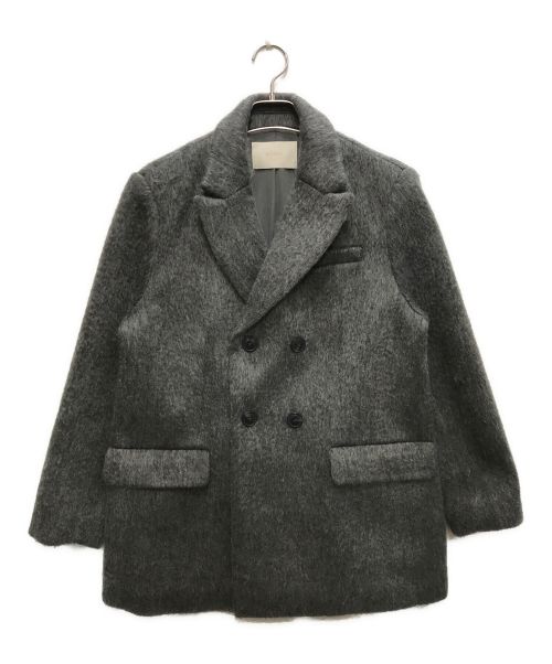eimy istoire（エイミーイストワール）eimy istoire (エイミーイストワール) シャギーウールジャケット グレー サイズ:Fの古着・服飾アイテム