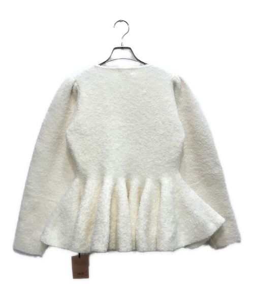 eimy istoire（エイミーイストワール）eimy istoire (エイミーイストワール) ペプラムジッププルオーバー アイボリー サイズ:Fの古着・服飾アイテム