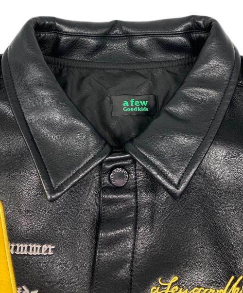 A FEW GOOD KIDS（アフューグッドキッズ）A FEW GOOD KIDS (アフューグッドキッズ) エコレザージャケット ブラック サイズ:Lの古着・服飾アイテム