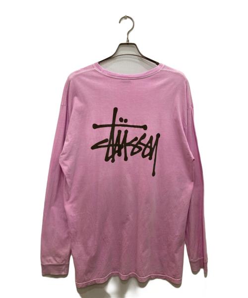 stussy（ステューシー）stussy (ステューシー) ロングスリーブカットソー ピンク サイズ:XLの古着・服飾アイテム