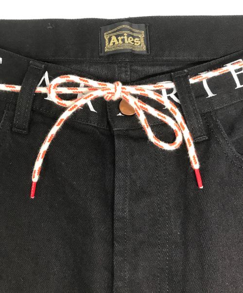 ARIES（アリーズ）ARIES (アリーズ) Logo Print Waistband Lilly Jeans/ロゴ プリント ウエストバンド リリー ジーンズ ブラック サイズ:30の古着・服飾アイテム