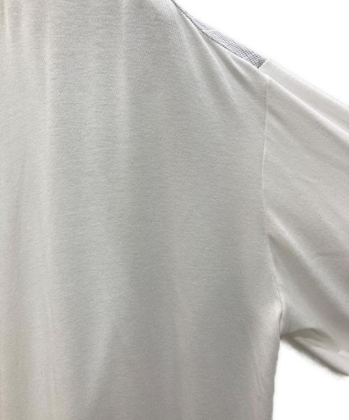 360℃（サンビャクロクジュウド）360℃ (サンビャクロクジュウド) 切替生地ロングカーディガン ホワイト サイズ:38 未使用品の古着・服飾アイテム