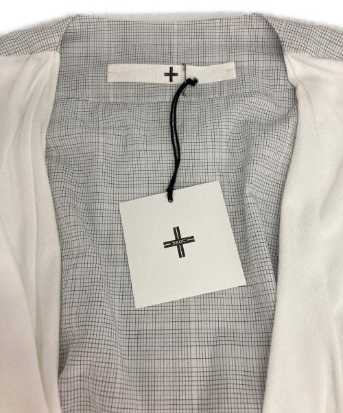 360℃（サンビャクロクジュウド）360℃ (サンビャクロクジュウド) 切替生地ロングカーディガン ホワイト サイズ:38 未使用品の古着・服飾アイテム