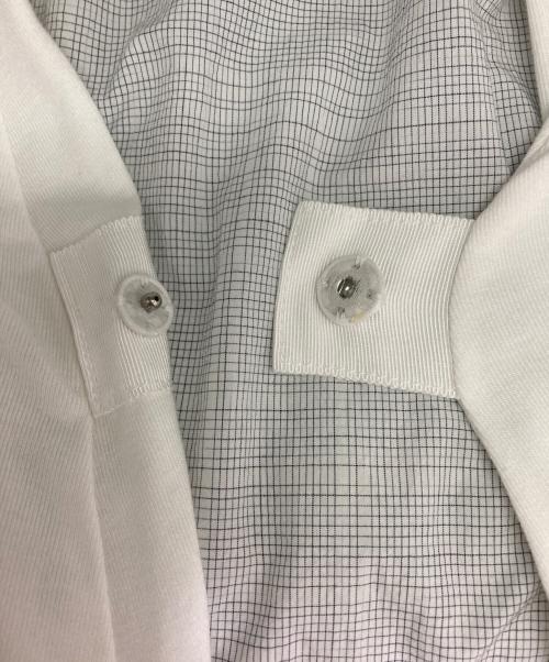 360℃（サンビャクロクジュウド）360℃ (サンビャクロクジュウド) 切替生地ロングカーディガン ホワイト サイズ:38 未使用品の古着・服飾アイテム