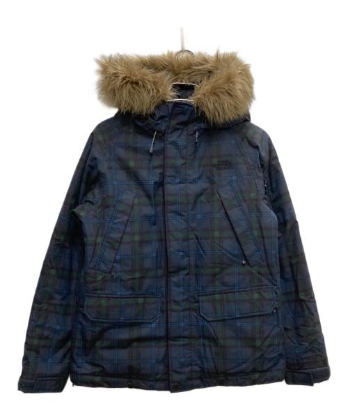 THE NORTH FACE（ザ ノース フェイス）THE NORTH FACE (ザ ノース フェイス) マウンテンダウンパーカ ネイビー×グリーン サイズ:Sの古着・服飾アイテム