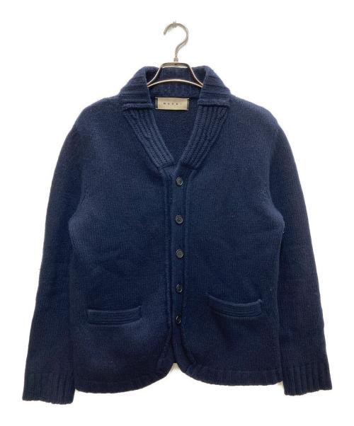 MARNI（マルニ）MARNI (マルニ) ウールカーディガン ネイビー サイズ:44の古着・服飾アイテム