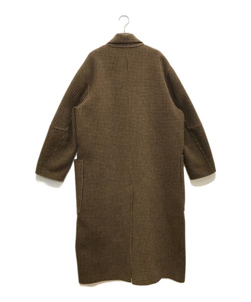 TODAYFUL（トゥデイフル）TODAYFUL (トゥデイフル) Over Check Coat/オーバーチェックコート ブラウン サイズ:38の古着・服飾アイテム