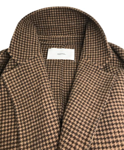 TODAYFUL（トゥデイフル）TODAYFUL (トゥデイフル) Over Check Coat/オーバーチェックコート ブラウン サイズ:38の古着・服飾アイテム