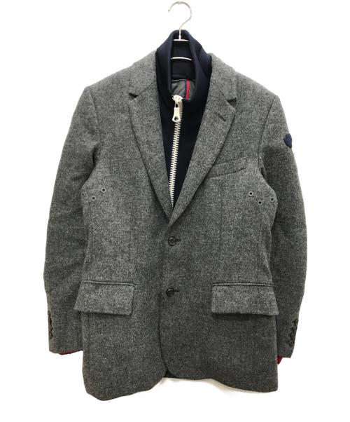MONCLER（モンクレール）MONCLER (モンクレール) SAUGE GIACCA/サージ ジャッカ グレー サイズ:1の古着・服飾アイテム