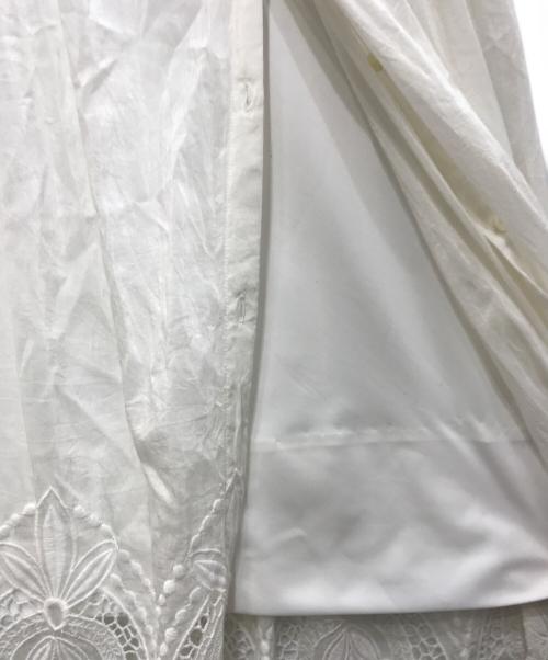 Diagram GRACE CONTINENTAL（ダイアグラム グレースコンチネンタル）Diagram GRACE CONTINENTAL (ダイアグラム グレースコンチネンタル) カットワークシャツワンピース ホワイト サイズ:38の古着・服飾アイテム