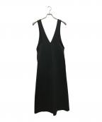 LE PHILル フィル）の古着「スキューバジャージーサロペット」｜ブラック