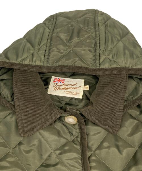 Traditional Weatherwear（トラディショナルウェザーウェア）Traditional Weatherwear (トラディショナルウェザーウェア) キルティングコート グリーン サイズ:Ｓの古着・服飾アイテム