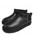 UGG（アグ）の古着「Classic Ultra Mini LTHR Regen/クラシック ウルトラ ミニ LTHR リジェン」｜ブラック