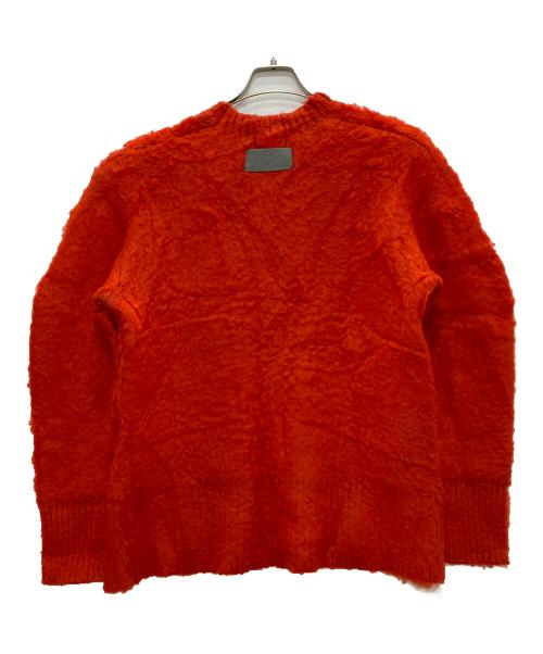 OMMO（オーエムエムオー）OMMO (オーエムエムオー) SQUARE SLEEVE SHAGGY KT/スクエア　スリーブ　シャギー　ニット レッド サイズ:Ｆの古着・服飾アイテム
