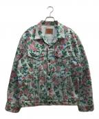 SUPREME×LEVI'Sシュプリーム×リーバイス）の古着「ROSES TRUKER JACKET/ローズ トラッカー ジャケット」｜グリーン