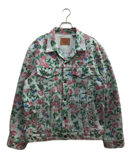 SUPREME（シュプリーム）SUPREME (シュプリーム) LEVI'S (リーバイス) ROSES TRUKER JACKET/ローズ トラッカー ジャケット グリーン サイズ:XLの古着・服飾アイテム