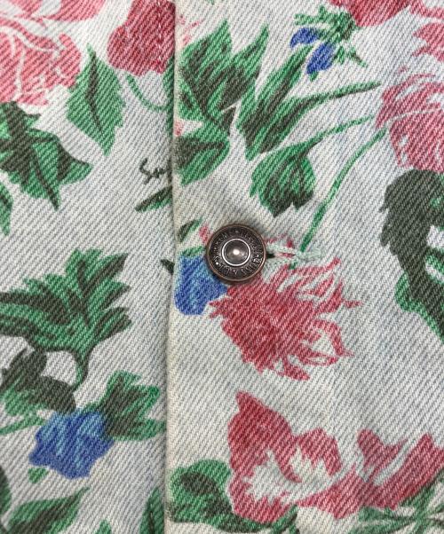 SUPREME（シュプリーム）SUPREME (シュプリーム) LEVI'S (リーバイス) ROSES TRUKER JACKET/ローズ トラッカー ジャケット グリーン サイズ:XLの古着・服飾アイテム