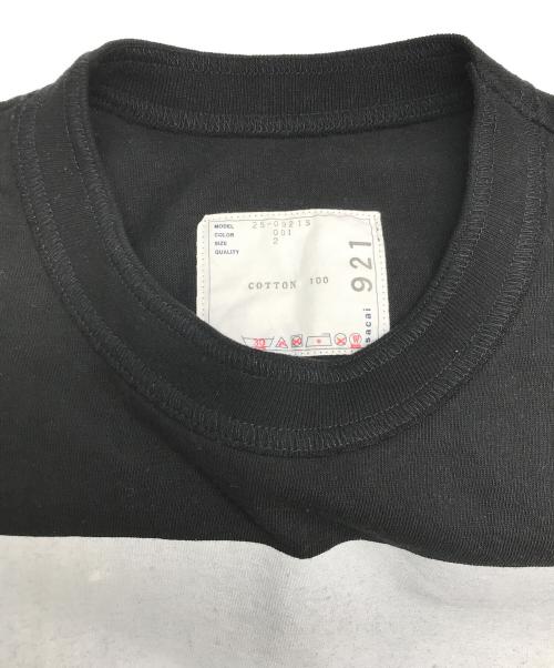sacai（サカイ）sacai (サカイ) James Dean L/S T-shirt/ジェームズ ディーン ロング スリーブ カットソー ブラック サイズ:2の古着・服飾アイテム