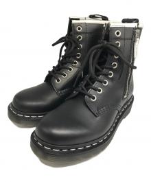 Dr.Martens（ドクターマーチン）の古着「1460 ZIP ホワイトステッチ 8 ホール ブーツ/1460 ZIP WS」｜ブラック