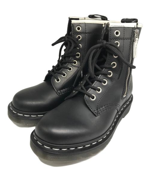 Dr.Martens（ドクターマーチン）Dr.Martens (ドクターマーチン) 1460 ZIP ホワイトステッチ 8 ホール ブーツ/1460 ZIP WS ブラック サイズ:UK3/EU36/US L5の古着・服飾アイテム