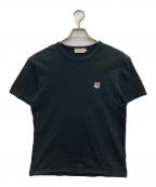 maison kitsuneメゾンキツネ）の古着「FOX HEAD PATCH Tシャツ/フォックスヘッドパッチＴシャツ」｜ブラック