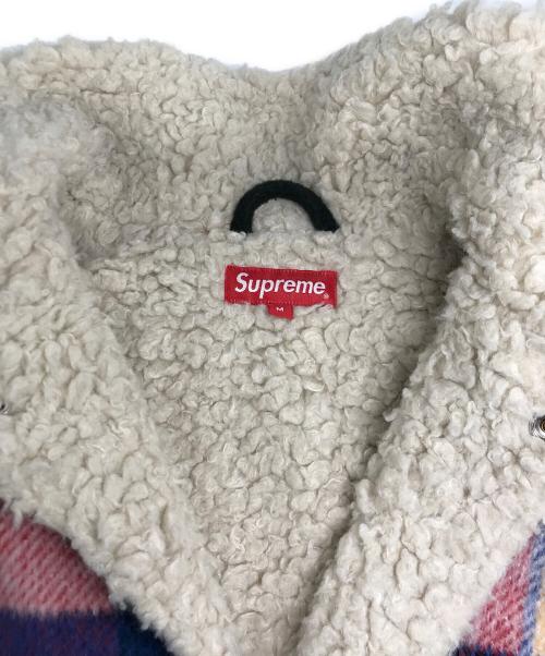 SUPREME（シュプリーム）SUPREME (シュプリーム) Plaid Shearling Bomber Jacket/プレイドシアリングボンバージャケット マルチカラー サイズ:Mの古着・服飾アイテム