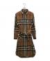 BURBERRY LONDON（バーバリーロンドン）の古着「ノヴァチェック ワンピース」｜ブラウン
