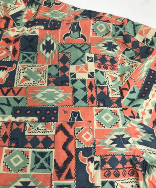 RRL（ダブルアールエル）RRL (ダブルアールエル) Print Woven Camp Shirt/プリントウーブンキャンプシャツ マルチカラー サイズ:Sの古着・服飾アイテム