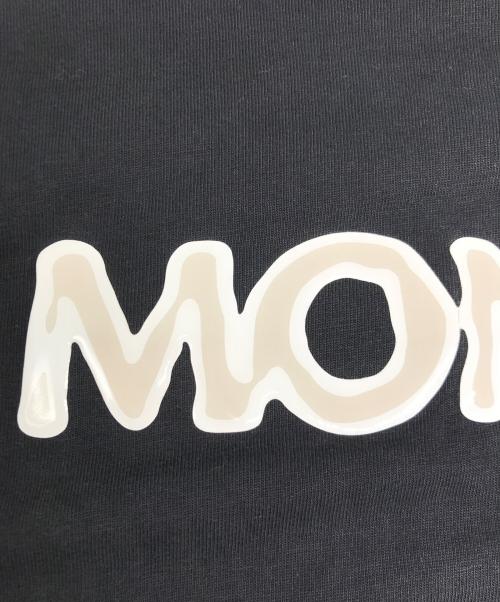 MONCLER（モンクレール）MONCLER (モンクレール) エナメルロゴプリントカットソー ブラック サイズ:Sの古着・服飾アイテム