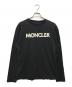 MONCLER（モンクレール）の古着「エナメルロゴプリントカットソー」｜ブラック