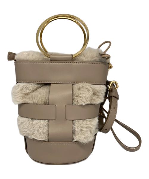 VIOLAd'ORO（ヴィオラドーロ）VIOLAd'ORO (ヴィオラドーロ) ショルダーバッグ ベージュの古着・服飾アイテム