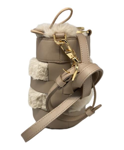 VIOLAd'ORO（ヴィオラドーロ）VIOLAd'ORO (ヴィオラドーロ) ショルダーバッグ ベージュの古着・服飾アイテム