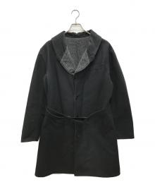 Engineered Garments（エンジニアドガーメンツ）の古着「Shawl Collar Reversible Coat/ショールカラーリバーシブルコート」｜ブラック×グレー