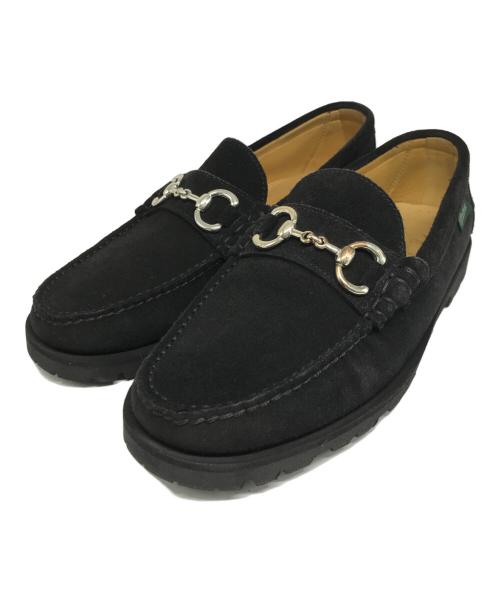 PARABOOT（パラブーツ）PARABOOT (パラブーツ) UNITED ARROWS (ユナイテッドアローズ) 別注 BIT SUEDE LOAFER/ビット スウェード ローファー ブラック サイズ:6の古着・服飾アイテム