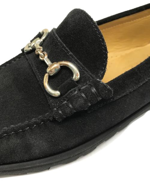PARABOOT（パラブーツ）PARABOOT (パラブーツ) UNITED ARROWS (ユナイテッドアローズ) 別注 BIT SUEDE LOAFER/ビット スウェード ローファー ブラック サイズ:6の古着・服飾アイテム