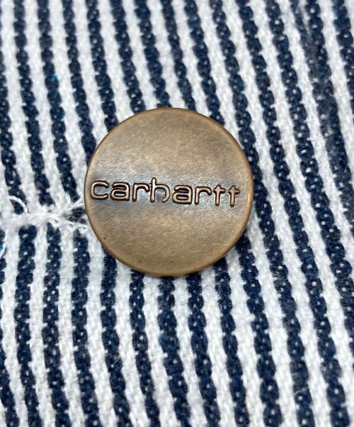 CarHartt（カーハート）CarHartt (カーハート) オーバーオール ホワイト×ネイビー サイズ:Ｓの古着・服飾アイテム