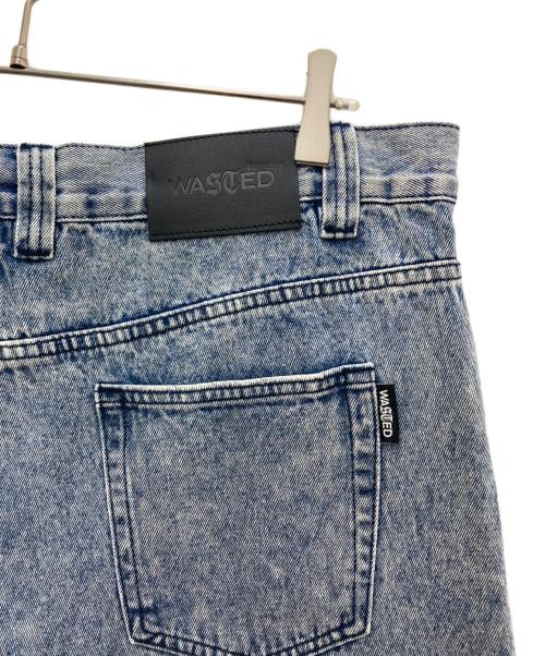 Wasted Paris（ウェイステッドパリス）WASTED PARIS (ウェイステッド) デニムハーフパンツ インディゴ サイズ:86cm(W34)の古着・服飾アイテム