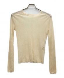 TODAYFUL（トゥデイフル）の古着「Slit Sheer Knit/スリットシアーニット」｜アイボリー