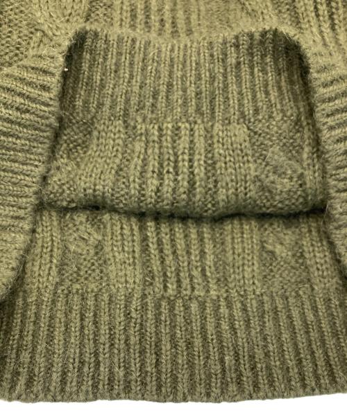 Hysteric Glamour（ヒステリックグラマー）Hysteric Glamour (ヒステリックグラマー) ミリタリーポケット付き ケーブルタイトスカート カーキ サイズ:FREEの古着・服飾アイテム