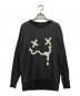 Hysteric Glamour（ヒステリックグラマー）の古着「HYS FACE刺繍スウェット」｜チャコールグレー