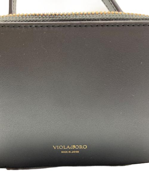 VIOLAd'ORO（ヴィオラドーロ）VIOLAd'ORO (ヴィオラドーロ) ミニショルダーバッグ ブラックの古着・服飾アイテム