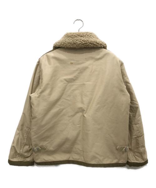 45R（フォーティファイブ・アール）45R (フォーティーファイブアール) サテン ボア の 908 ブルゾン ブラウン×ベージュ サイズ:2の古着・服飾アイテム