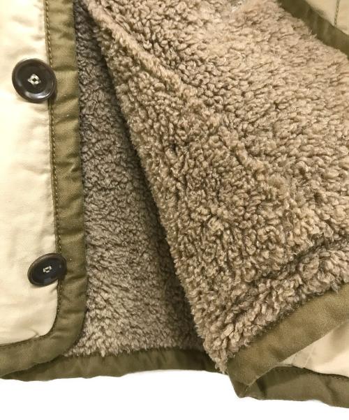 45R（フォーティファイブ・アール）45R (フォーティーファイブアール) サテン ボア の 908 ブルゾン ブラウン×ベージュ サイズ:2の古着・服飾アイテム