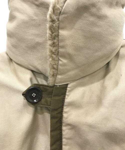 45R（フォーティファイブ・アール）45R (フォーティーファイブアール) サテン ボア の 908 ブルゾン ブラウン×ベージュ サイズ:2の古着・服飾アイテム