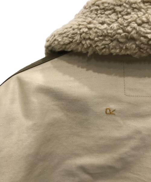 45R（フォーティファイブ・アール）45R (フォーティーファイブアール) サテン ボア の 908 ブルゾン ブラウン×ベージュ サイズ:2の古着・服飾アイテム